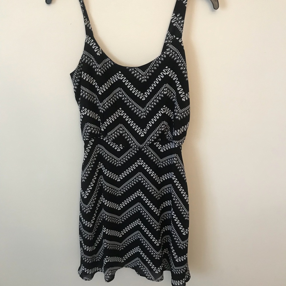 Black and White patterned Dress